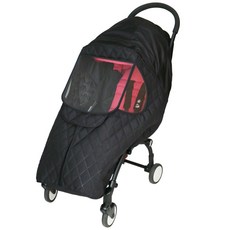 wowbaby 攜帶式絎縫保暖罩, 1入, 黑色