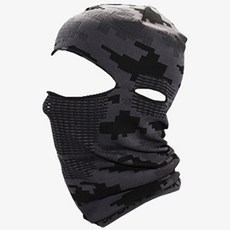 INCONTRO 防霧頭巾式X帶巴拉克拉瓦頭套, 數位灰色, 1個