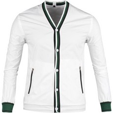 Luxgolf 男士 V 領梭織開衫 OH2A701