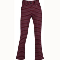 Luxgolf 格紋微喇彈力褲 YD2A219