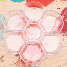 씨티 미술 팔레트 투명, 7칸, 1개