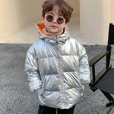 童款亮色雙面連帽羽絨外套 CCV71GJP72
