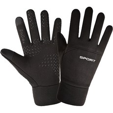 Keep Sending 防水防寒釣魚手套, 黑色, 1個