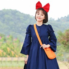 Mad Crazy魔女的快遞COSPLAY連身裙+髮箍+包包組