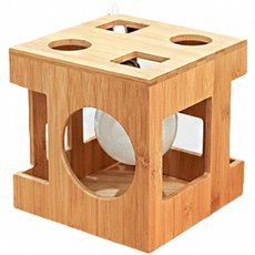 Mitra Shop Rond竹製檯燈, 棕色