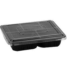 스완 도시락 일회 실링 배달용기 2318 검정색 70호 5칸 900ml, 1개입, 100개