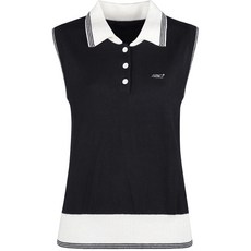 430高爾夫 Luxe Golf 女款翻領撞色針織背心 LB2A506W