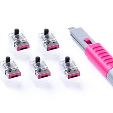 스마트키퍼 랜케이블락 5p + 키 세트 핑크, NC03PKPK, 1개