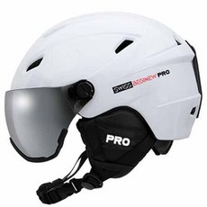 瑞士 Biginho PRO SBHG-01 護目鏡頭盔滑雪頭盔遮陽頭盔滑雪板頭盔, 白色, 1個