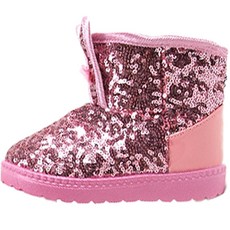 BEBEMARU 女童亮片兔子靴 9823