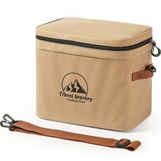 80LIFE 露營感性旅行保冷袋 大型 JNH927, 米色, 20L