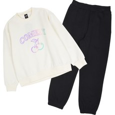 JCB 男童款櫻桃漸層染大學T慢跑褲運動上下衣套裝 R741