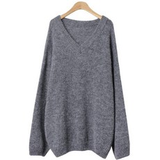 린다샵 여성용 컷아웃 알파카 울 오버핏 니트 cpnt4106k2b