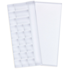 미빌 미술용품 화방용품 수채화팔레트 직각, 1개, 25칸