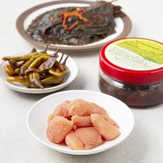 일미 깔끔반상 순백명란파치 180g + 양념깻잎장아찌 180g + 고추무침 180g 세트, 540g, 1세트