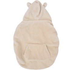 hello MINIME 嬰兒絨毛保暖背帶, 象牙白