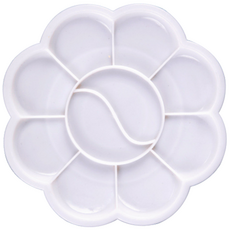 Mibill多功能美術調色盤 花朵 10色, 1個, 10個空間