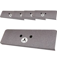 JNH Connect Mmyami熊臉階梯黏貼式防滑墊 JNH811, 5個, 灰色