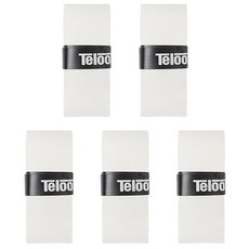 Baegot Sports 羽球網球拍防滑握把布 5入, 5個, 白色, 白色, 白色, 白色, 白色