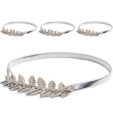 Marvel In Home 窗簾綁帶磁扣, 葉子(銀色), 4個