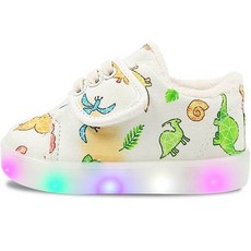BABYSOL 兒童可愛恐龍LED運動鞋