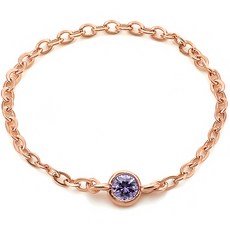 Lloyd 女性小誕生石14K鍊戒 2mm LRS21052G