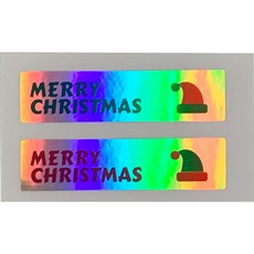 Tina Picnic Christmas Santa Red Hat 50p + Green Hat 50p 全息圖貼紙套組, 1套