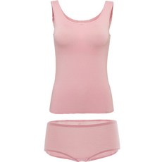 Soleil 女童柔軟莫代爾無縫無縫跑步吊帶背心 + 三角內褲套裝
