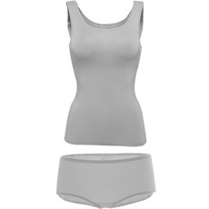 ELIFE 女童學生柔軟莫代爾無痕無縫背心+三角內褲套組