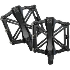 ELELLIVING 輕型兩軸承自行車平踏板套組黑色, 1套