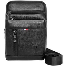 BLUE MOUNT 牛皮 3WAY Mini Cross Multi Bag HF242-4B, 黑色的