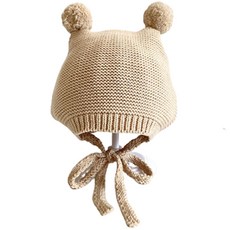 JOY MULTI 嬰兒耳朵造型針織綁帶帽