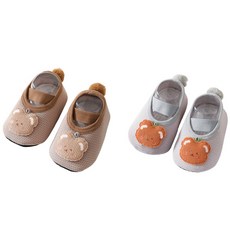 JOY MULTI 男童熊造型鬆緊帶學步鞋 2件組