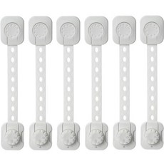 兒童安全3階段鎖, 白色的, 6個