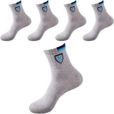 Avern 男性運動中筒襪 5雙組, 麻花色