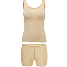 elife Junior Soft Modal Seamless Seamless Running Camis + 平角短褲套裝