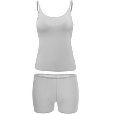 elife Junior 柔軟莫代爾無縫肩帶可調節毛絨 + 平角短褲套裝