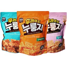 Tigak Taegak 炒鍋巴脆片 黃豆粉年糕風味 200g + 吉拿棒風味 200g + 泡菜炒飯風味 200g, 1組