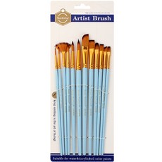 KeepSmiling 美術用品經典油畫畫筆套組 04 藍色 A6308, 1套, 24 x 14.5 厘米