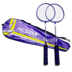 Baegot Sports 輕量羽球拍 2入 + 球袋組 紫色, 1套, K227