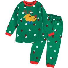 milkmilelolo 兒童紅鼻子魯道夫家居服上下套裝