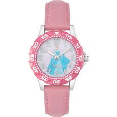 迪士尼兒童仙杜瑞拉小型皮革錶帶手錶 D20230CI