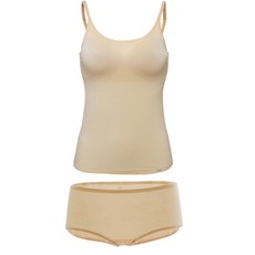 Soleil Modal Seamless Thong Adjustable Pash + 三角內褲套裝