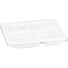 스완 국 찜 탕 도시락 실링 배달 일회 용기 23193-6A 650ml x 100p 백색 + 뚜껑 100p 세트, 1세트, 100개입