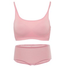 Soleil 素色無鋼圈內衣+無縫3角內褲