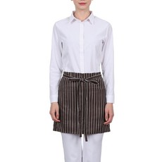 WELLPRON 條紋半身圍裙, 2個, 棕色