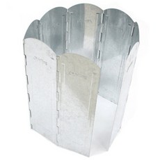 오핑 화로대용 대형 철판 바람막이 50cm, 실버, 1개