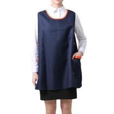 WELLPRON 連身裙式口袋圍裙, 2個, 海軍藍