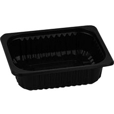 Swan 一次性密封外送便當盒 黑色 420ml 12154, 100個, 1個