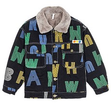 男童款未來圖案毛絨夾克 CCV72BJK133